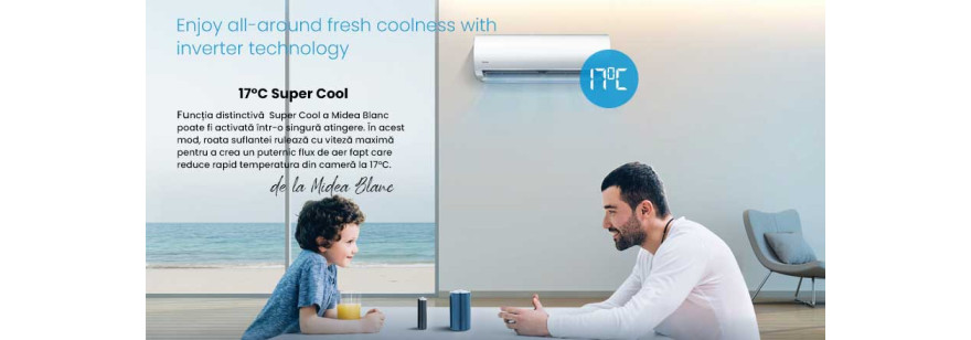 Midea Blanc 17°C Super Cool